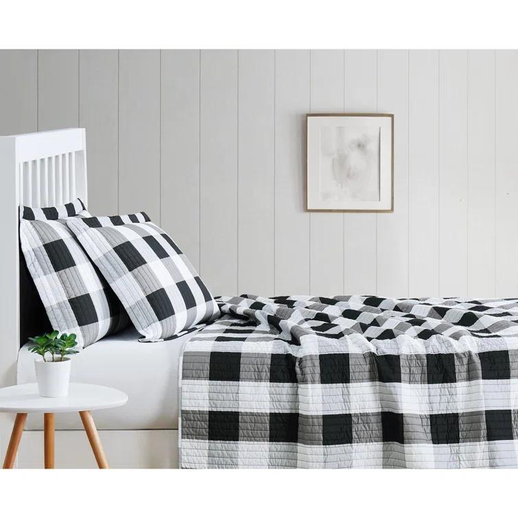 Truly Soft Buffalo Plaid Farmhouse / Country Plaid Quilt Set