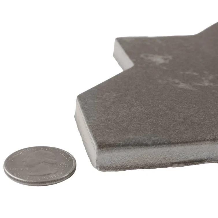 Merola Tile Istanbul Shield Checker 4-3/4 In. X 8-1/4 In. Porcelain Floor And Wall Tile Kit