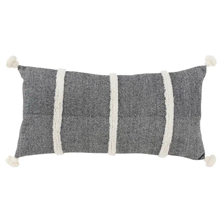 Rizzy Home Tassels Cotton Throw Pillow