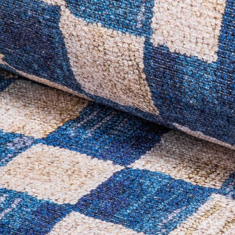 MacKenzie-Childs Truly Royal Check® 2'6" x 8' Washable Runner