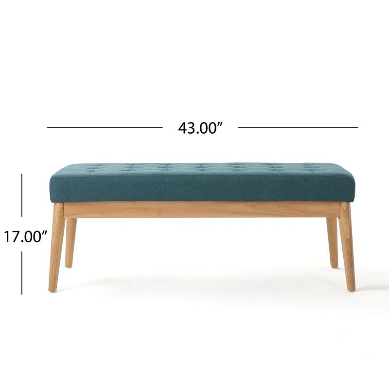 George Oliver Babbs Fabric Upholstered Bench