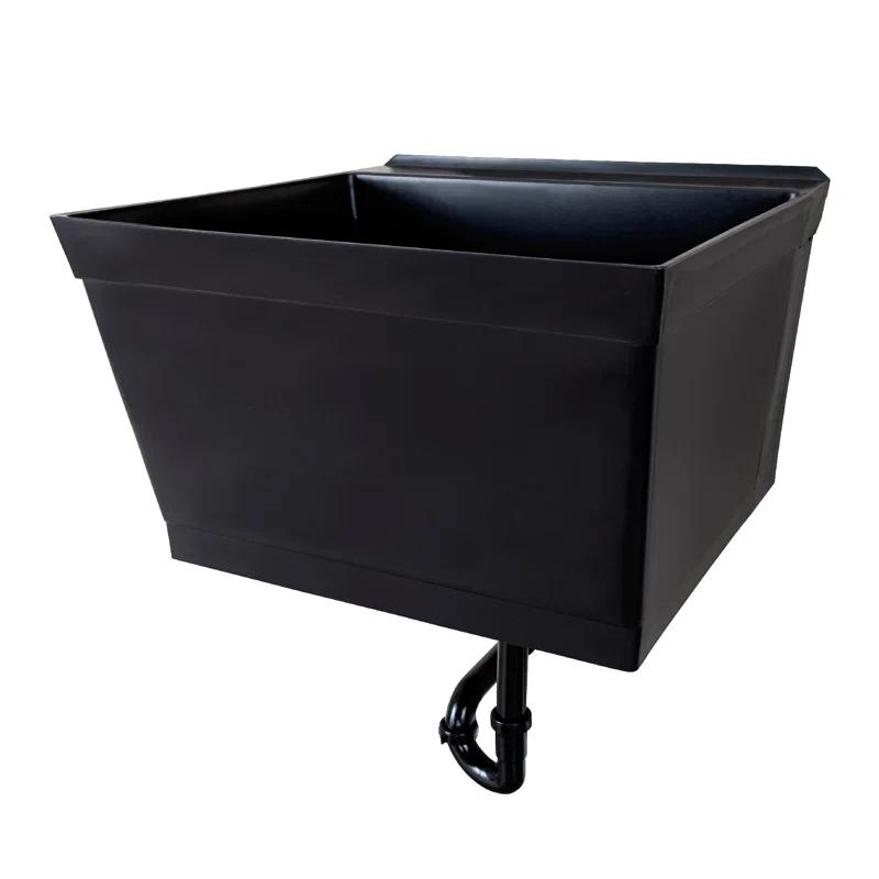 Utility-Sink 040 US3502BLK 23" L x 24" W Wall Mount Laundry Sink