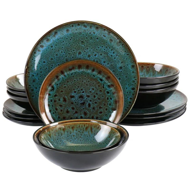 Gibson Elite Kyoto 16 Piece Dinnerware Set, Service for 4