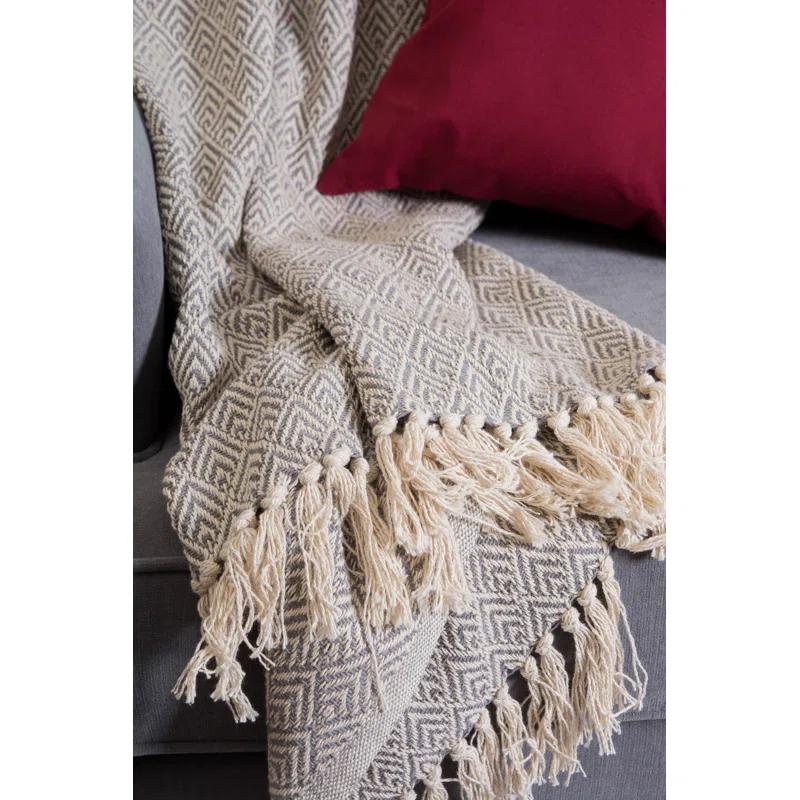Design Imports Hand Woven Throw Blanket