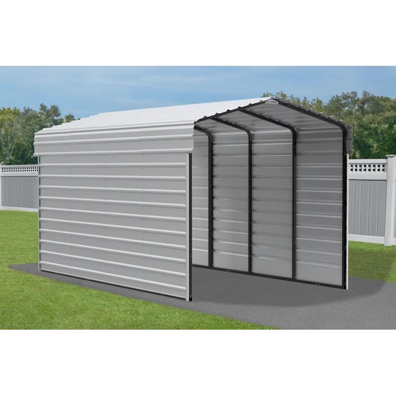 Arrow Arrow Steel Carport with 2 Side Wall Kits, 10x20x09