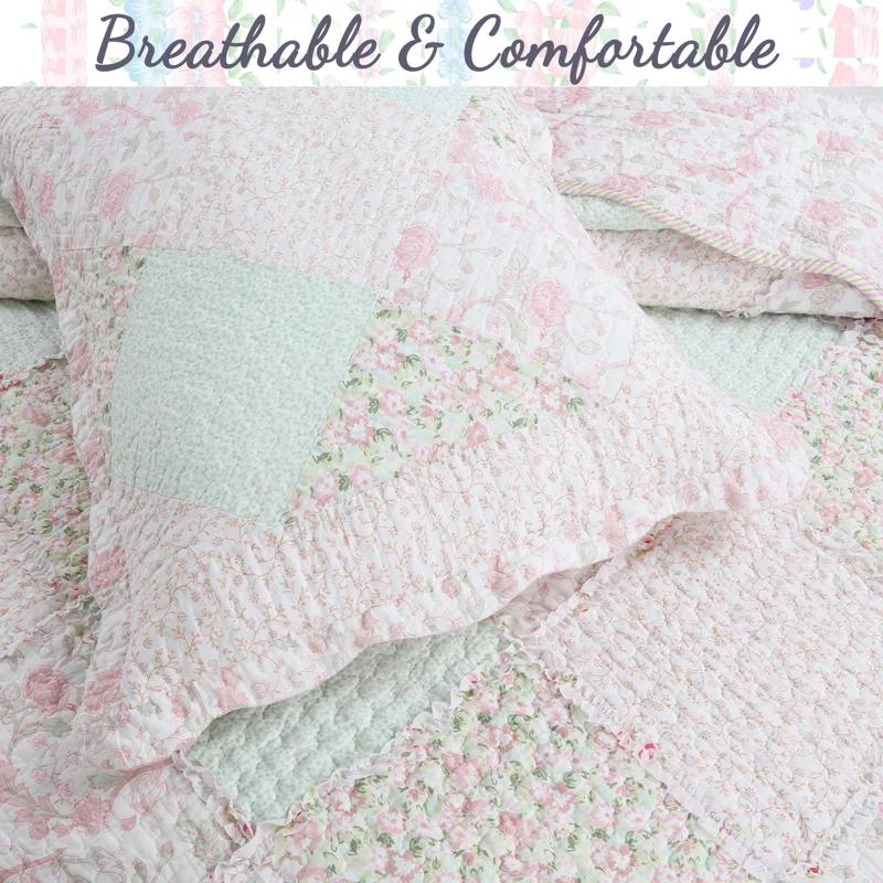 Cozy Line Home Fashion Cotton Patchwork Quilt Set