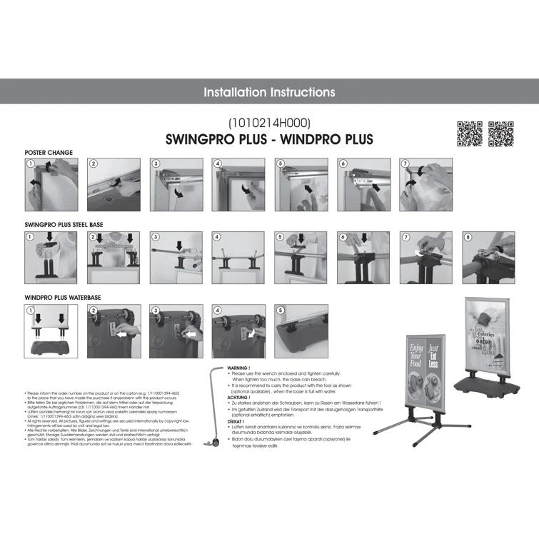 MT Displays Pavement Sidewalk Sign Holder