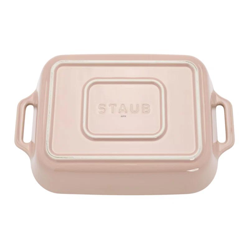 Staub Staub Ceramic 4-Pc Baking Pans Set, Casserole Dish With Lid, Brownie Pan,