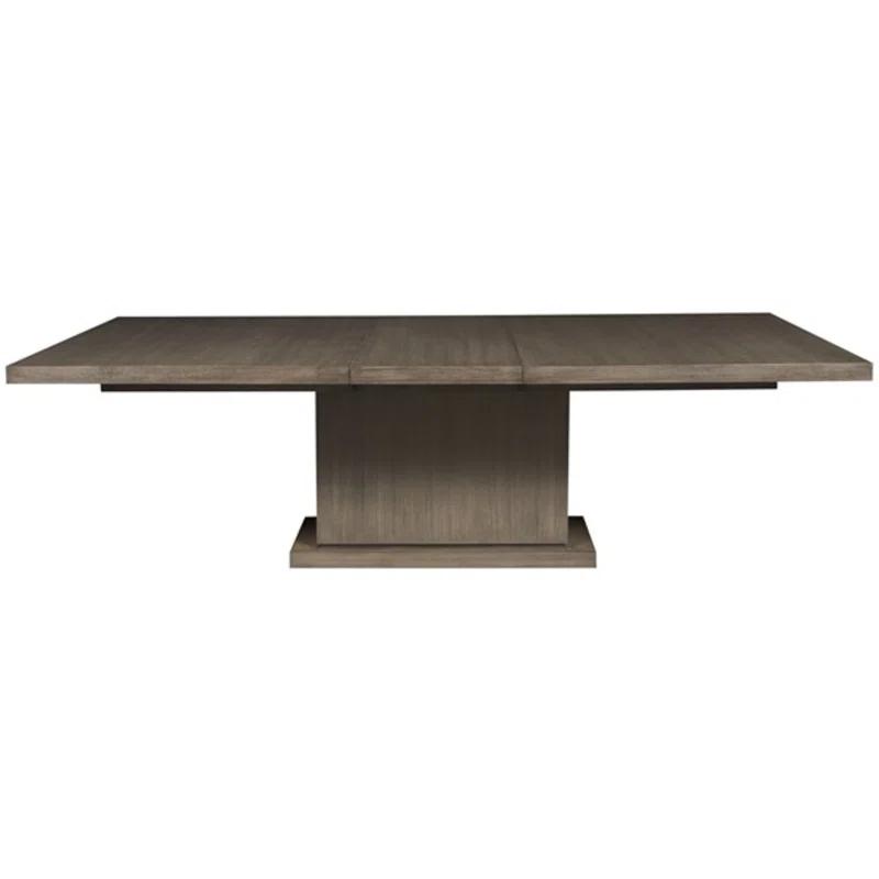 Vanguard Furniture Bradford Extendable Teak Solid Wood Pedestal Dining Table