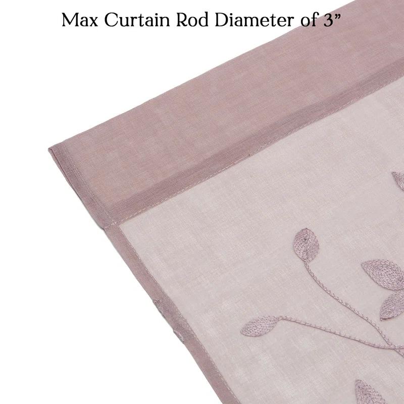 Aliaa Polyester Semi Sheer Curtain Pair