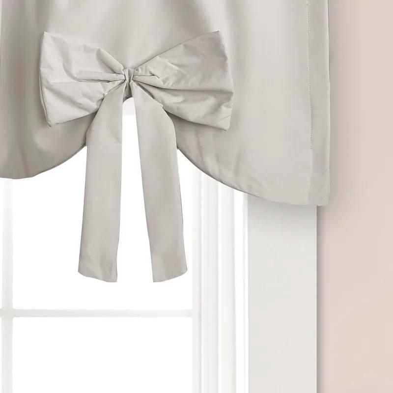 Lush Decor Melody Bow Scalloped 52'' W Window Valance