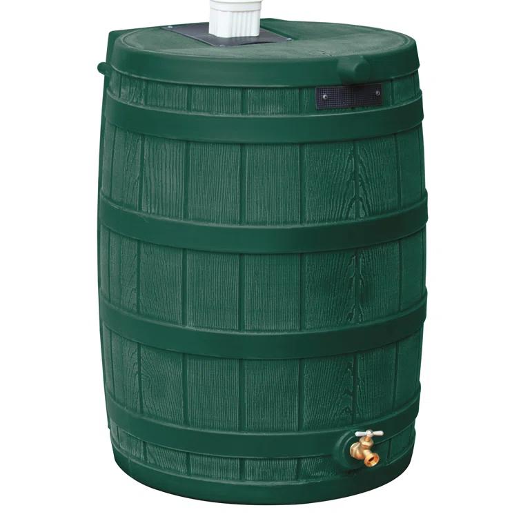 Good Ideas Good Ideas Rain Wizard Whiskey Style Rain Barrel with Overflow and Spigot