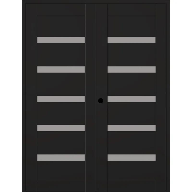 Belldinni Leora Manufactured Wood and Glass Paneled Double Door