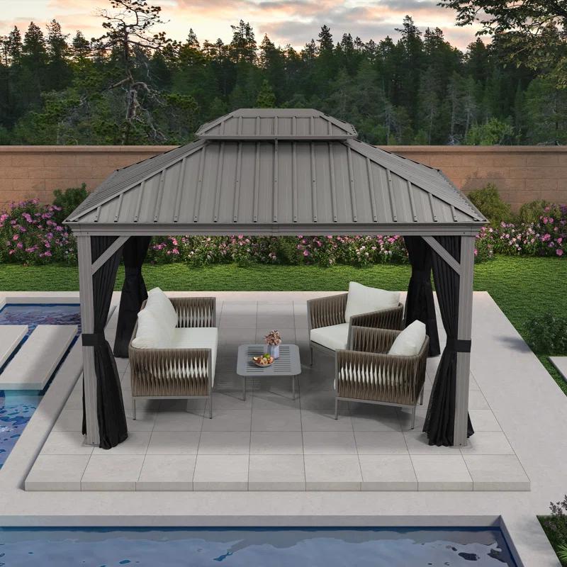 Purple Leaf Purple Leaf Aluminum Patio Gazebo