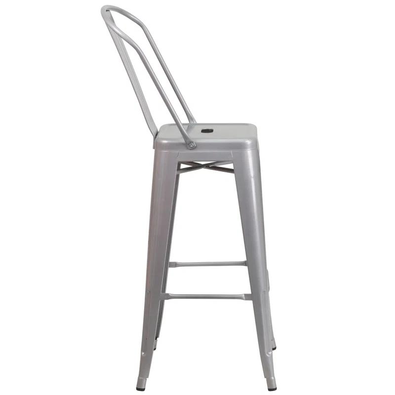 Flash Furniture Metal Outdoor Stool