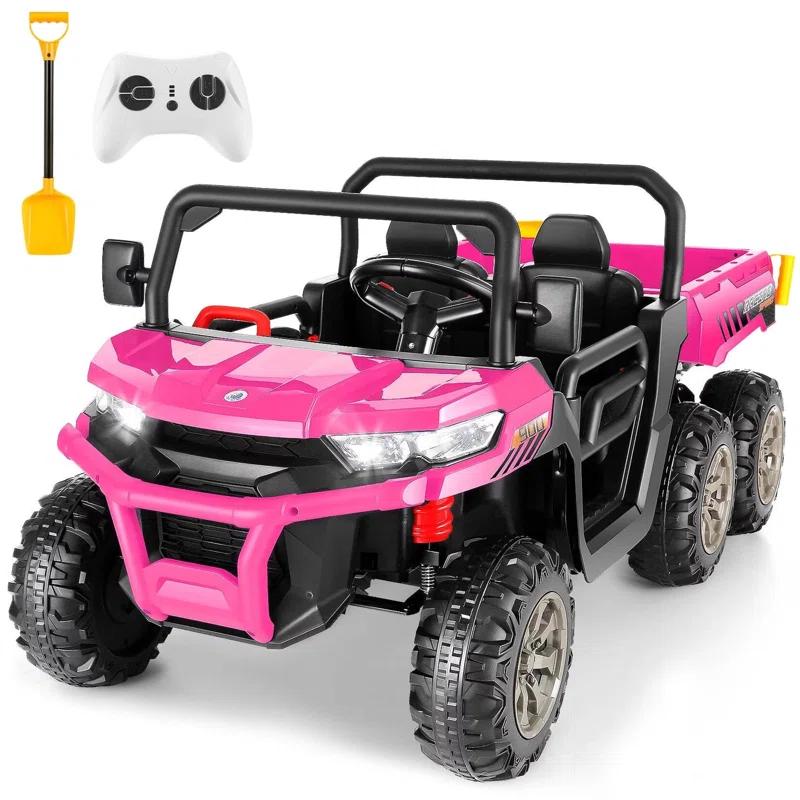 Himimi Delia Himimi 24 Voltage  Ride On Dump Truck, 2 Seater Kids UTV with Electric Dump Bed, Remote Control