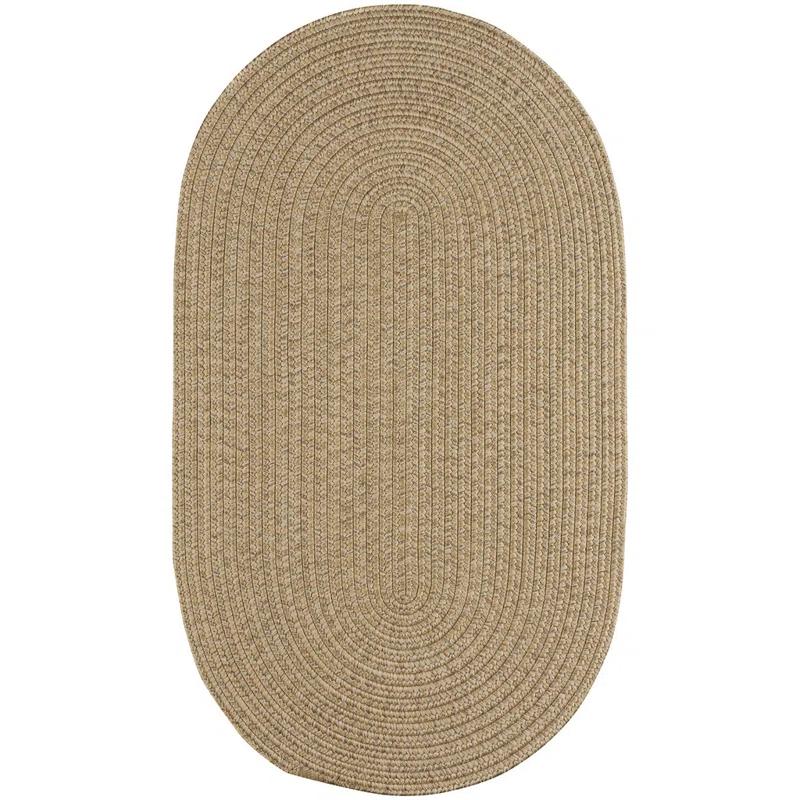 Highland Dunes Coronado Braided Tan Area Rug