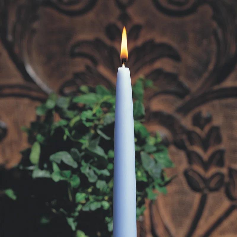 12 Piece Unscented Taper Candle Set