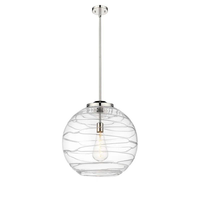 Innovations Lighting Athens Deco Swirl 1 - Light Single Drop Pendant Pendant