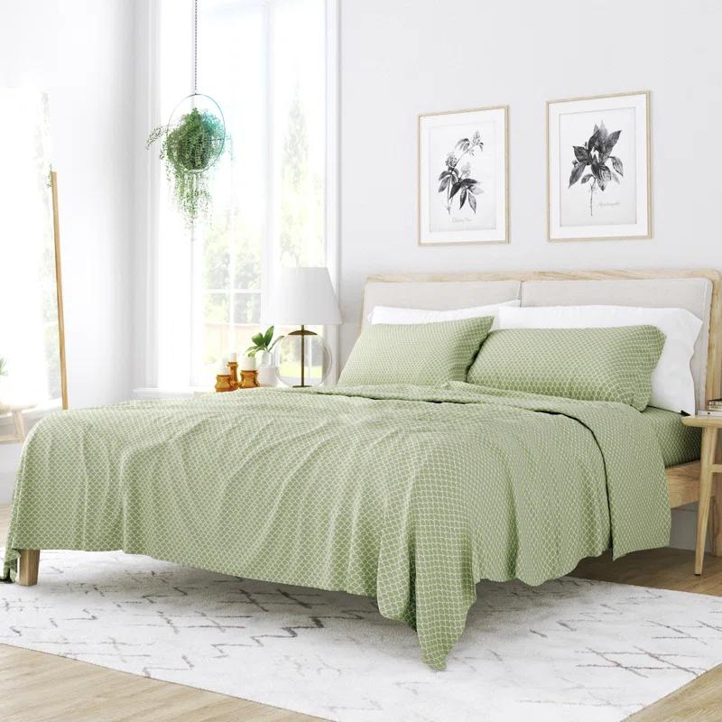 Becky Cameron Simply Soft™ Scallops Pattern Microfiber Sheet Set