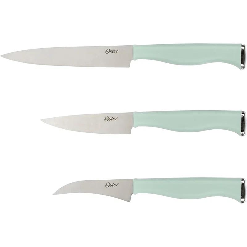 Oster 15 Piece Stainless Steel Blade Cutlery Set in Dark Blue