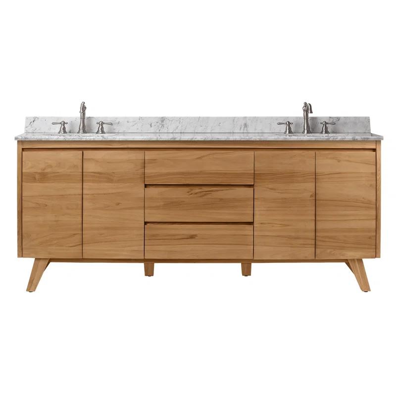 Avanity Coventry 73'' Double Bathroom Vanity with Marble Top