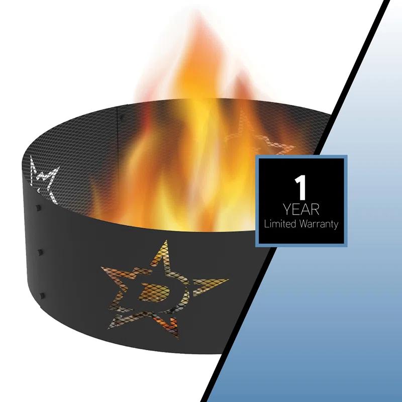 Blue Sky Outdoor Living NHL Steel Wood Burning Fire Ring