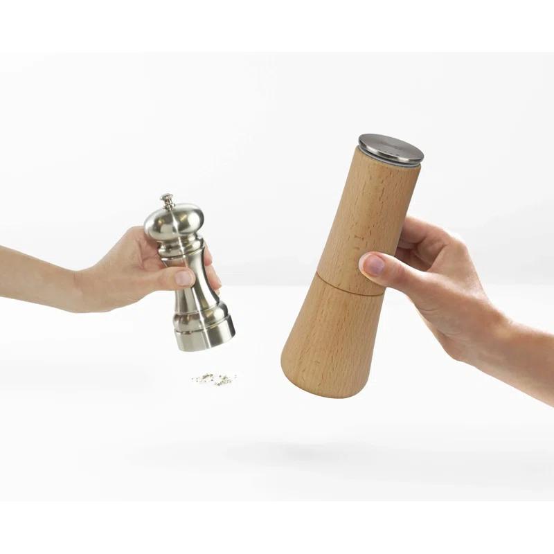 Joseph Joseph Joseph Joseph Milltop No-spill Beechwood Salt Mill