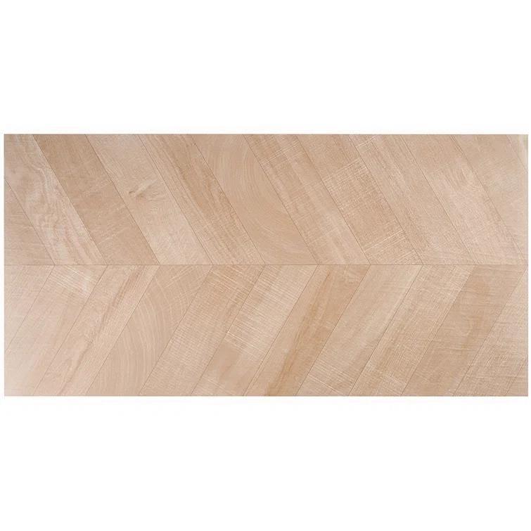 Auburn Chevron 24 in. x 48 in. Matte Porcelain Floor and Wall Tile (15.49 Sq. Ft. / Case)