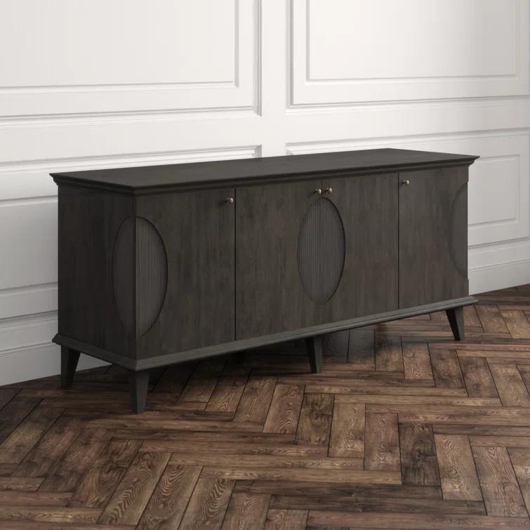 Noir Dumont 74.5'' Solid Wood Sideboard