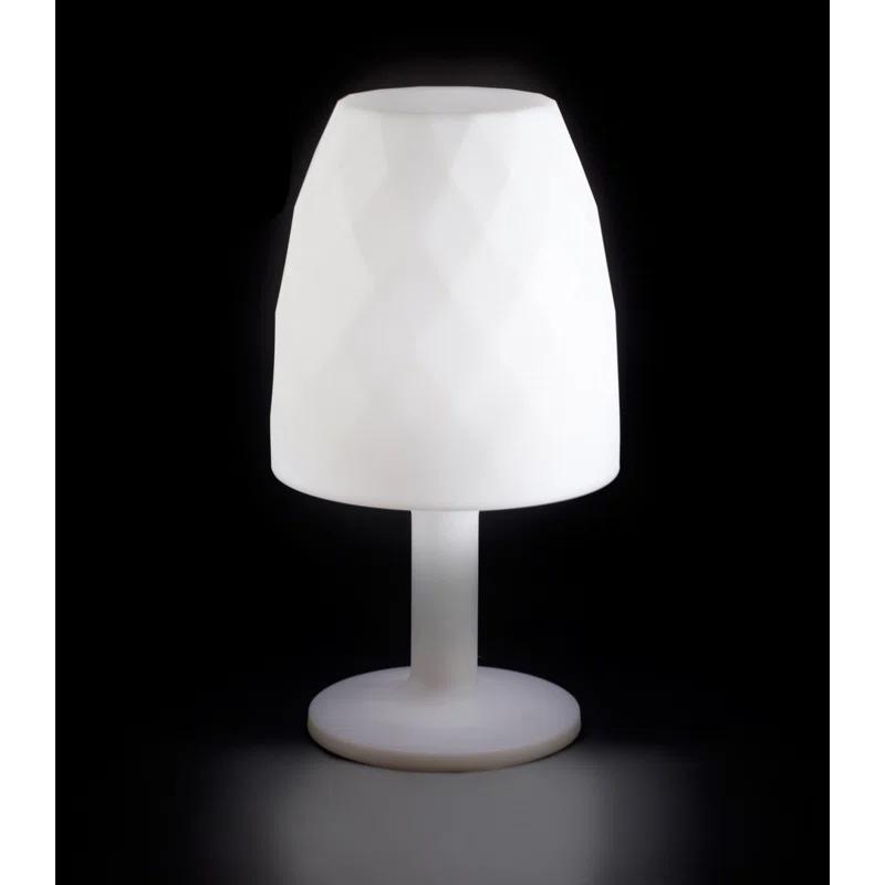 Vases Matte Ice White Plug-In LED Outdoor Floor Lamp