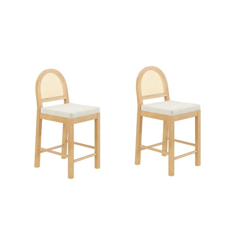 Nathan James Upholstered Counter Stool (Set of 2)