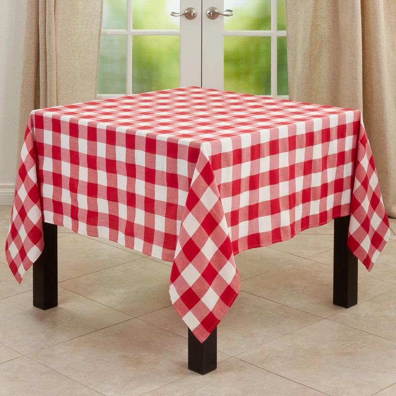 Loon Peak® Salerno Buffalo Plaid Tablecloth & Reviews | Wayfair