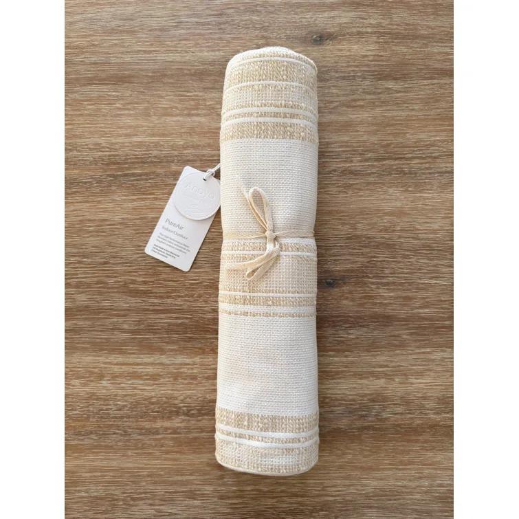 Anaya Beach Club Stripe Indigo Indoor Outdoor Table Runner