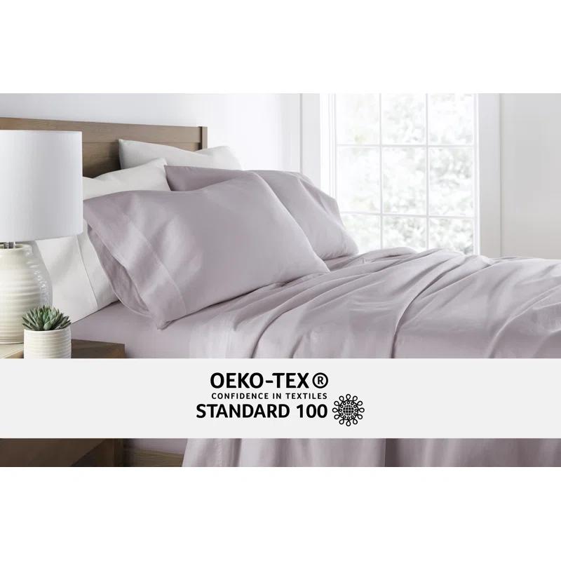 Sateen Long-Staple Cotton Deep Pocket Sheet Set