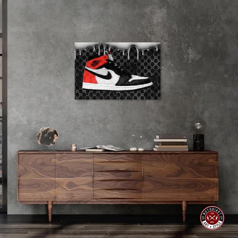 Notori Art Dripping In Glam Sneakers Canvas Sneaker Art Prints by Notoriart
