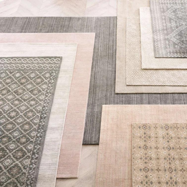 Icelandia White Hand Knotted Viscose Rug