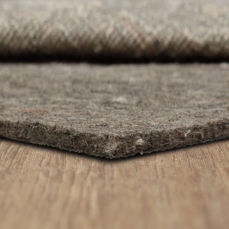 Karastan 2'x4' Scatter Reversible Pet Proof Rug Pad Gray: Skid-Resistant Rectangle Carpet Pad, Polyester, 24"x48"