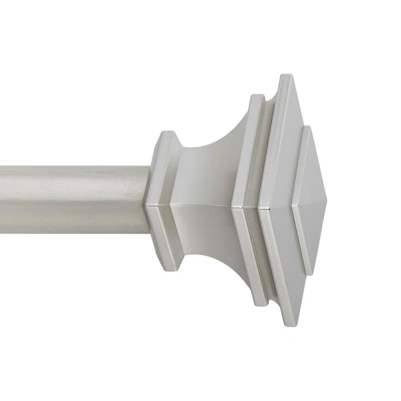 SnugSet Andrew Steel Adjustable Single Curtain Rod