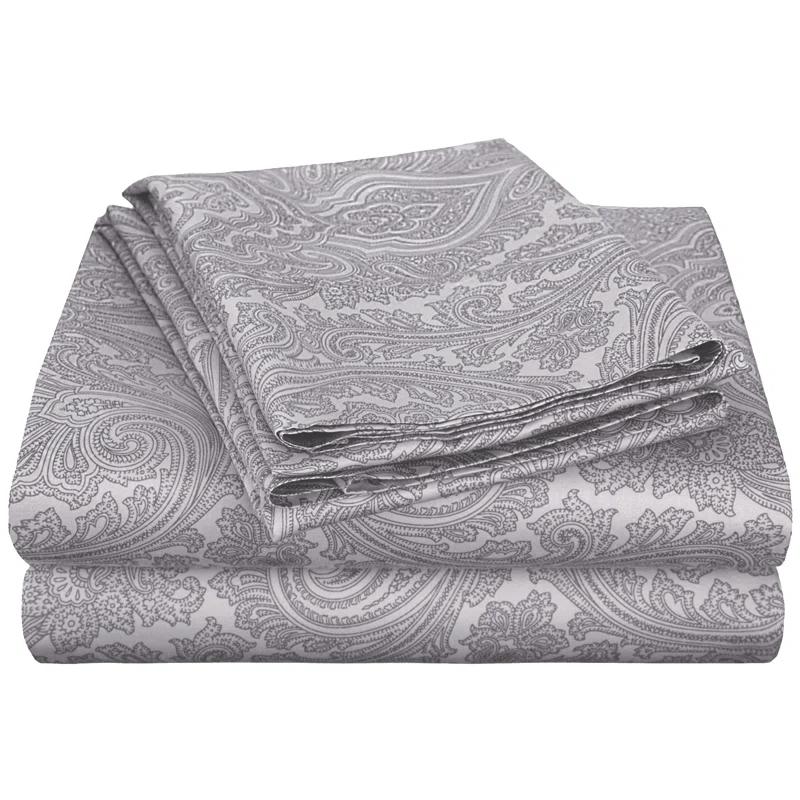 Superior Classic Paisley 600 Thread Count Cotton Blend Sateen Sheet Set
