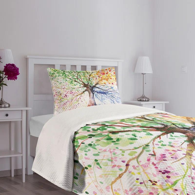 Ambesonne Tree Bedspread 4