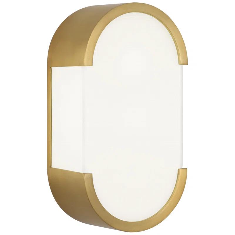 Robert Abbey Bryce Solid Brass Flush Mounted Sconce
