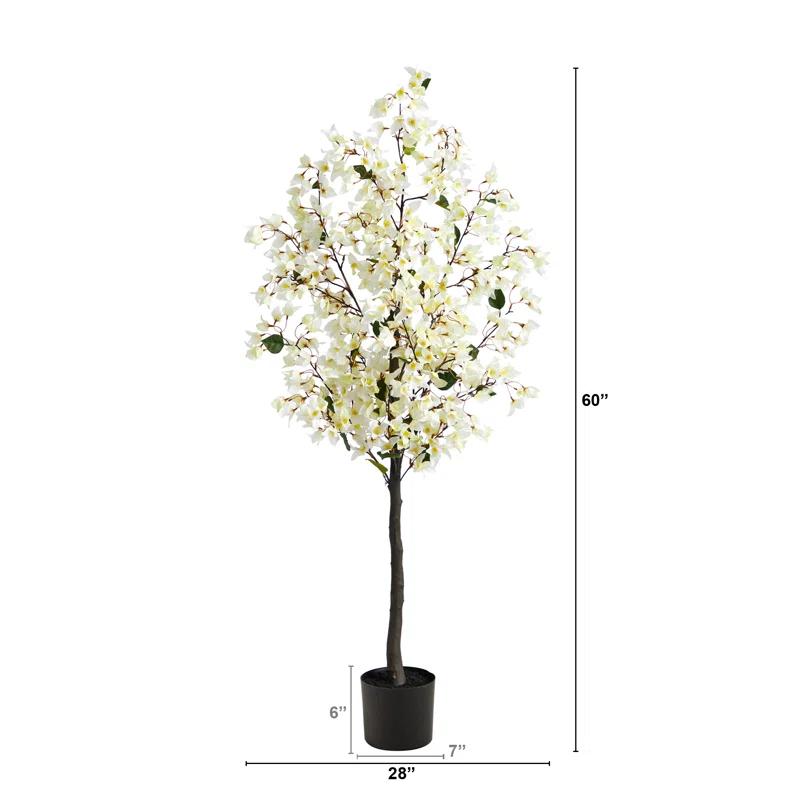 Primrue Faux Flowering Tree in Planter