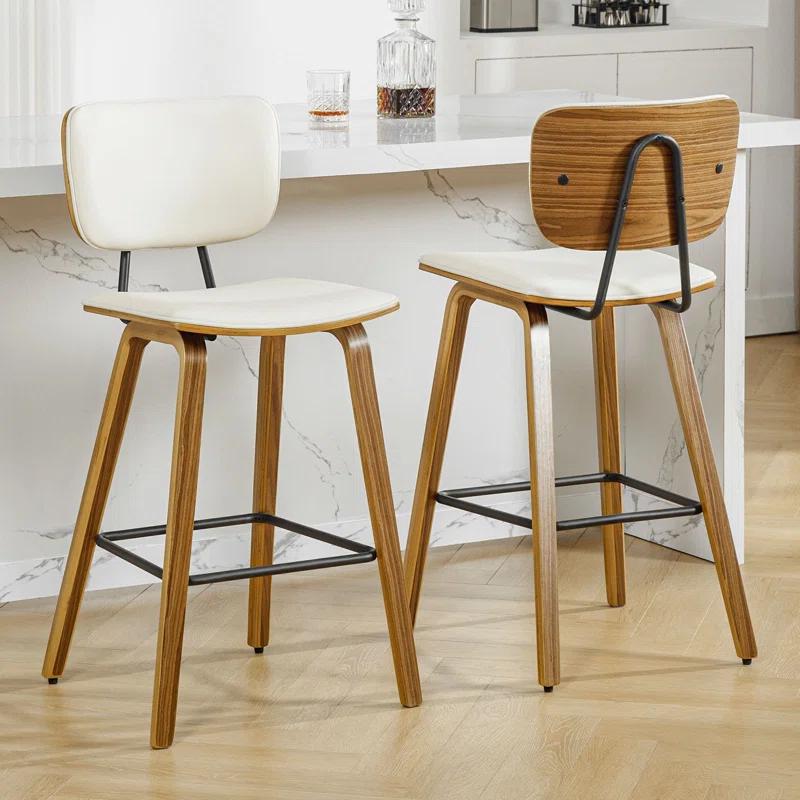 Corrigan Studio® 26" Upholstered Counter Height Bar Stools
