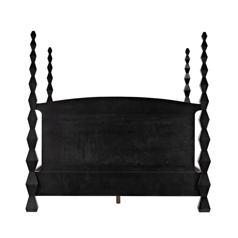 Noir Brancusi Solid Wood Four Poster Bed