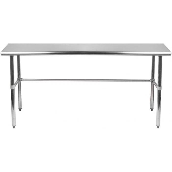 Amgood Stainless Steel Open Base Work Table