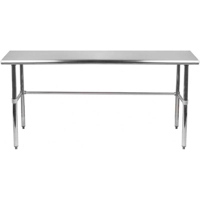 Amgood Stainless Steel Open Base Work Table