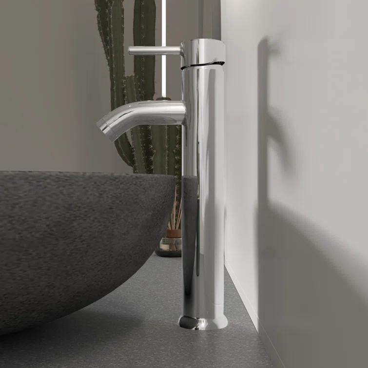 VIBRANTBATH Vessel Sink Faucet Single-handle Bathroom Faucet with Drain Assembly A-99052H-C-2