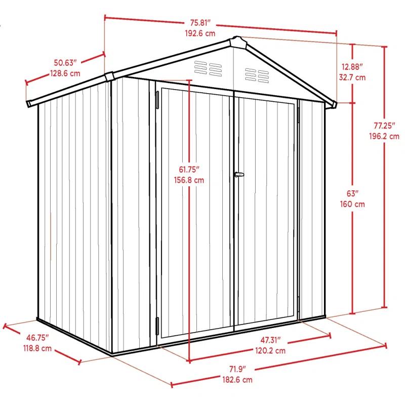CoverIT Steel Storage Shed
