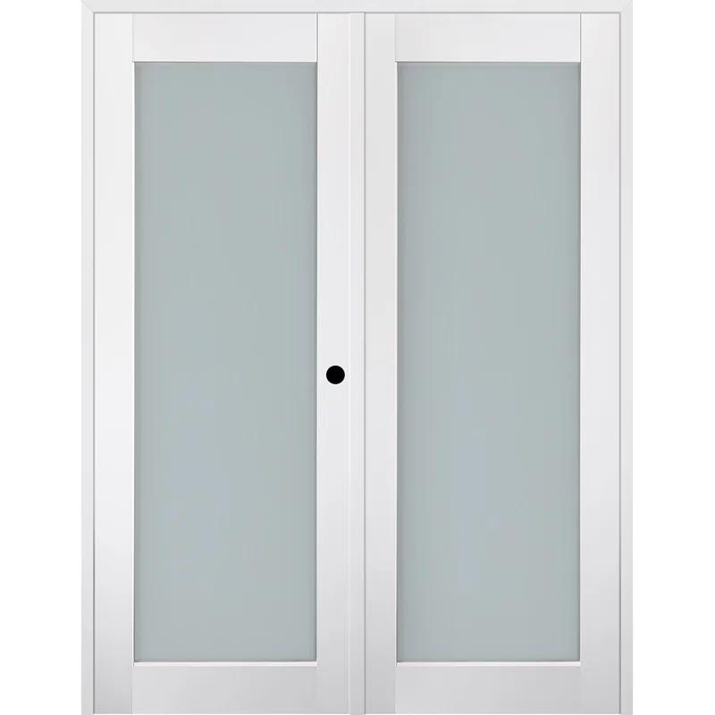 Smart Pro 207 Solid Manufactured Wood and Glass Paneled French Door